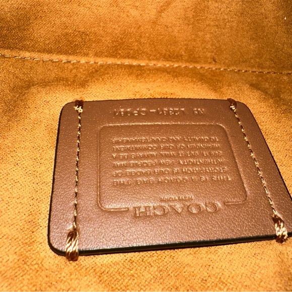 Coach Andrea carryall Black Leather Handbag CP081 - Picture 6 of 16